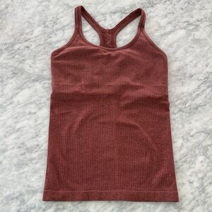 Lululemon Ebb to Street Women's Brown Tank Top size 6.